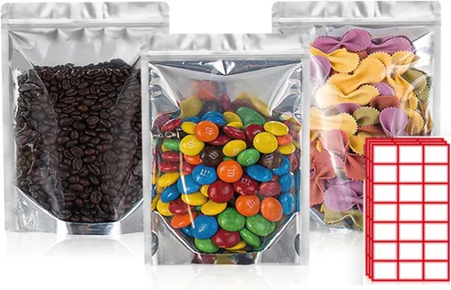 Vista 14 de BELLE KR® Bolsas pequeñas de Mylar de 3 x 5 para dulces liofilizados, paquete de 100 a 4 mil de grosor, bolsas transparentes de Mylar con ventana