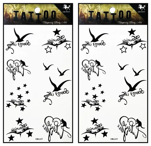 Vista 16 de Tatuajes 2 hojas de tatuaje temporal 3D paraguas de sol nubes de lluvia para mujeres hombres espalda baja hombro cuello brazo tatuaje etiqueta