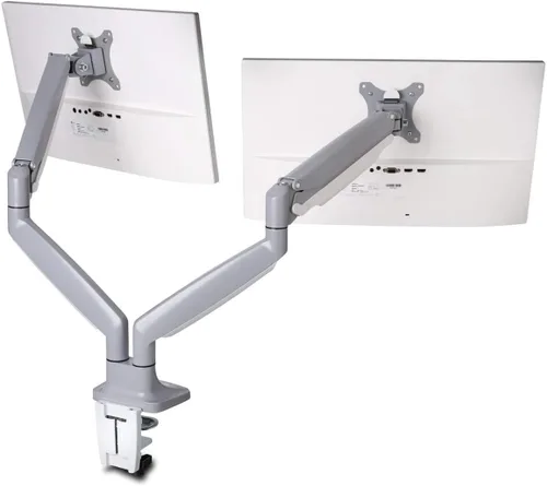 Vista 5 de Kensington SmartFit - Brazo de monitor doble ajustable en altura One‑Touch – Brazo ergonómico articulado con resorte de gas, soporta monitores