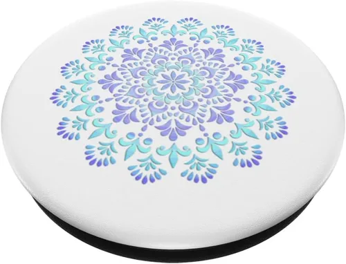 Vista 2 de PopGrip intercambiable con diseño de mandala roseta