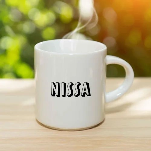Vista 3 de Nissa Taza de café – Taza de cerámica personalizada con nombre, taza personalizada, regalo personalizado de cumpleaños/Navidad, regalo