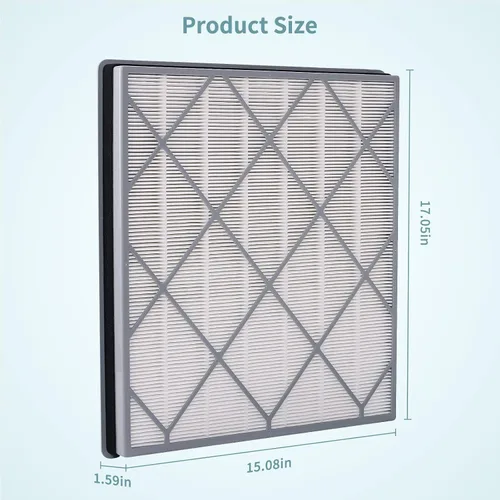 Vista 6 de Filtro de repuesto HE401 para purificador de aire Shark 4 modelos de ventilador, repuesto de filtro HEPA H13 compatible con filtro Shark HE401C