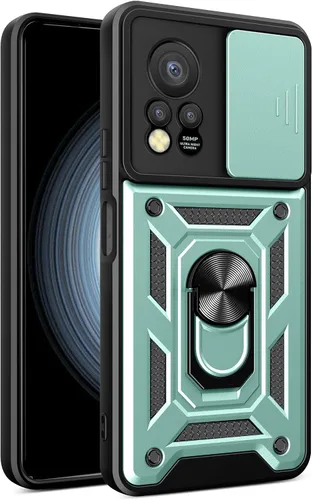 Vista 119 de Compatible con Tecno Pova Neo 2 Bracket Shell, con cubierta deslizante para lente de cámara compatible con Tecno Pova Neo 2 LG6n Case Negro