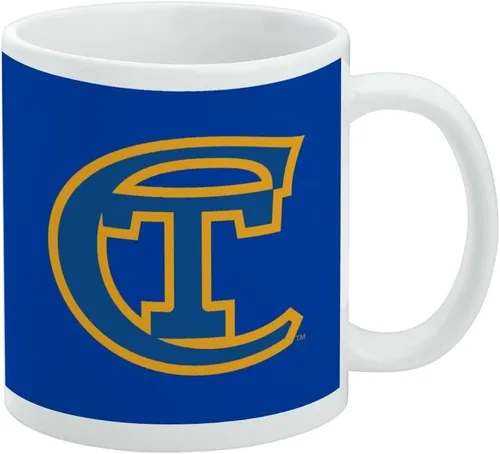 Vista 218 de Taza de cerámica con el logotipo principal de la Universidad Rider, taza de regalo novedosa para café, té y bebidas calientes, 11oz, blanca