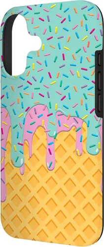 Vista 2 de Ice Cream Cone with Sprinkles Case for iPhone 17