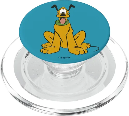 Vista 7 de Disney Mickey y amigos Pluto tradicional Retrato PopSockets agarre y soporte para teléfonos y tabletas