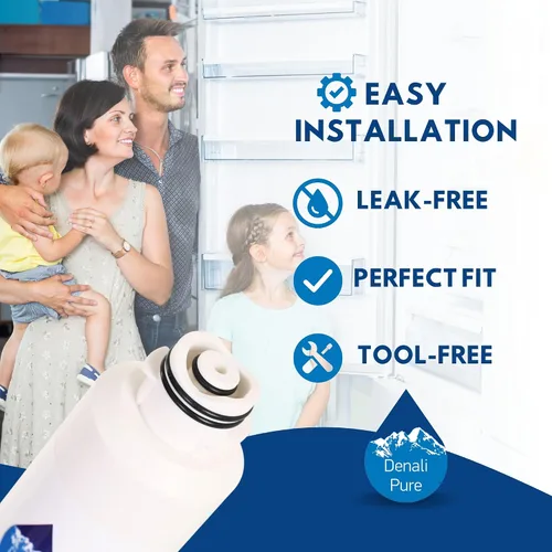 Vista 5 de Paquete de 2 filtros de agua de repuesto para refrigerador Samsung DA29-00019A - Compatible con cartucho de filtro de agua para refrigerador Samsung