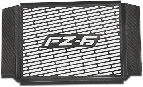 Vista 8 de Rejilla de radiador de motocicleta, protector de rejilla de radiador de motocicleta, cubierta de metal negro para modelos Y&AMAHA FZ6 FZ 6 FAZER