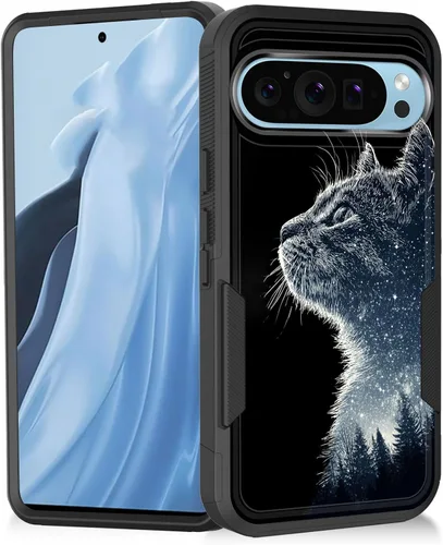 Vista 91 de Funda para Pixel 11 Pro XL, resistente de doble capa híbrida de policarbonato duro de goma suave a prueba de golpes para Google Pixel 11 Pro XL 6.8