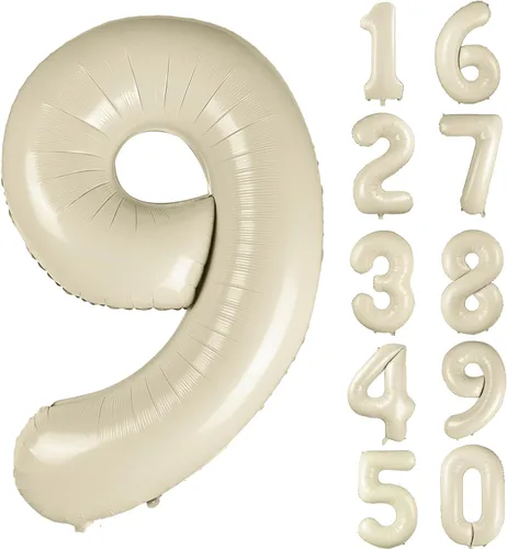 Vista 285 de Globos gigantes de helio de aluminio de 40 pulgadas, color negro, globos digitales grandes del número 0 para decoración de fiesta de cumpleaños