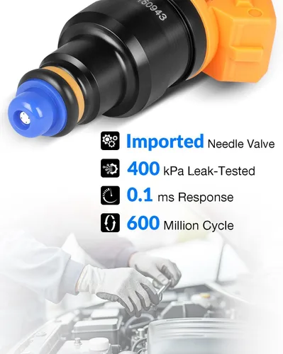 Vista 6 de Injectores de combustible mejorados 0280150943 Compatible con:-Ford F150 4.6L 1997-2003 5.4L 1997-2002 Para:-Mustang 1996-2004 F250 F350 E150 E250