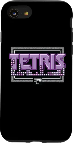 Vista 17 de Funda con logotipo de 8 bits para iPhone 11 Tetris