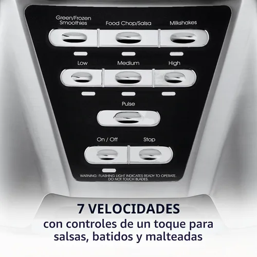Vista 6 de Licuadora más procesadora de alimentos y taza para mezcla personal Oster Pro 1200, Níquel cepillado