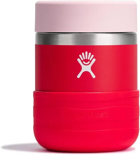 Vista 13 de Hydro Flask Recipiente de alimentos aislado – Contenedor de aperitivos para niños y lonchera – Tarro de comida de 12 onzas en color morado anémona