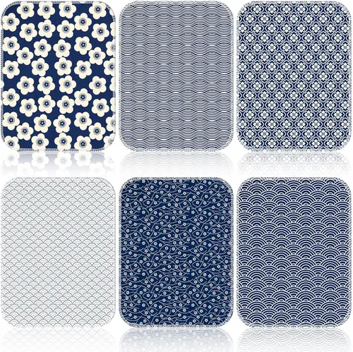 Vista 19 de Redbaker 6 Piezas Rollos de Toallas de Papel Reutilizables Toallas de Cocina a Granel Lavables Sin Papel Paños de Algodón Servilletas de Mano