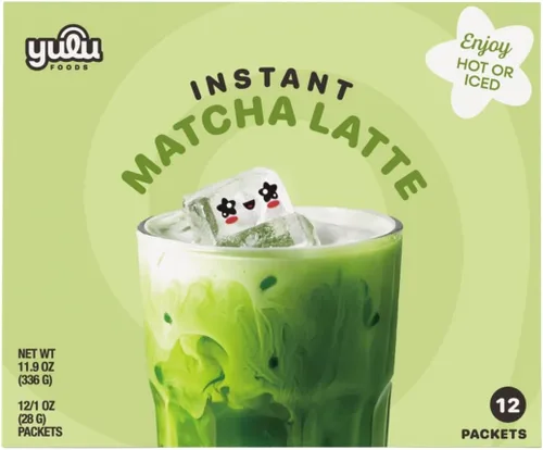 Vista 11 de YULU FOODS Palitos de espuma fría instantánea de lavanda (12 porciones, 8.47 oz) Espuma fría floral sin lácteos para café helado, té y matcha