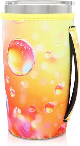 Vista 107 de Fundas Aislantes de Neopreno Portavasos con Asa para Vasos Tumbler de 20oz, Funda Reutilizable para Café Helado Para Tazas de Café de 30oz - 32oz