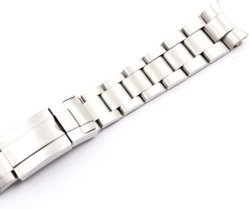 Vista 6 de HAODEE 20 21mm Watch Band Stainless Steel Solid Curved End Screw Links Wrist Bracelet For Rolex Submariner Oyster Datejust