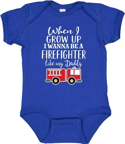 Vista 22 de inktastic Body de bebé Future Firefighter Like Daddy