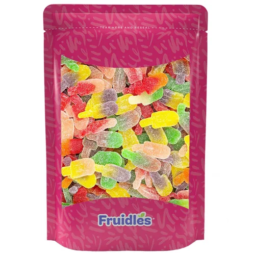 Vista 4 de Fruidles Ice Pops Gummy Drops Candy, deliciosas gomitas con sabor a frutas recubiertas de azúcar (1 libra)