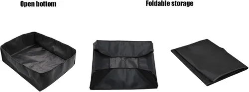 Vista 7 de Protector de funda para horno de microondas, tela de nailon, a prueba de polvo, protección para Black+Decker EM720CB7, horno de microondas digital