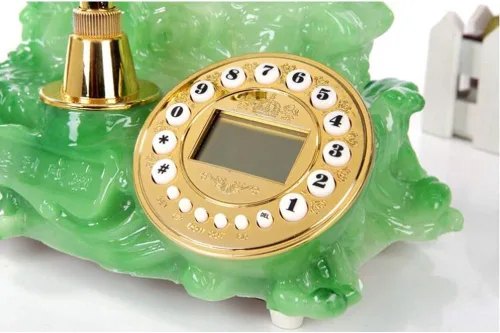 Vista 6 de 1960 - Sistema de decoración de teléfono con cable, estilo antiguo de cerámica