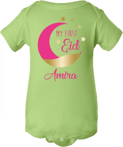 Vista 6 de Traje de bebé personalizado para Eid - Añade tu nombre - Regalo personalizado de Eid para niños Chill