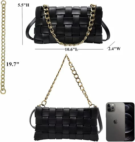 Vista 5 de Bolso de mano trenzado para mujer