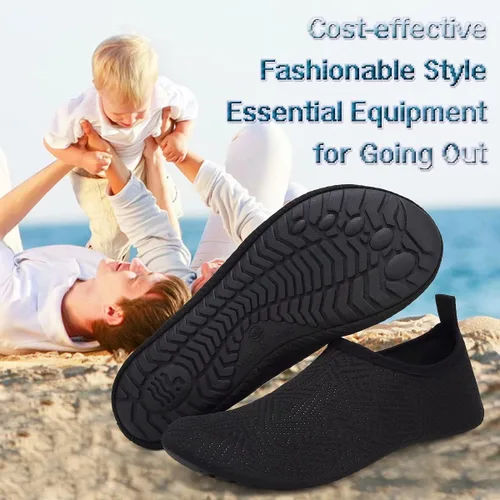 Vista 6 de YALOX - Zapatos acuáticos, de secado rápido con sensación de pies descalzos para mujer y hombre, calcetines acuáticos para exterior, playa