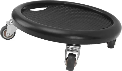 Vista 4 de Tabla de ejercicios abdominales, equipo de entrenamiento abdominal, monopatín unisex para ejercicios abdominales, 4 rodillos de 360 grados, tabla