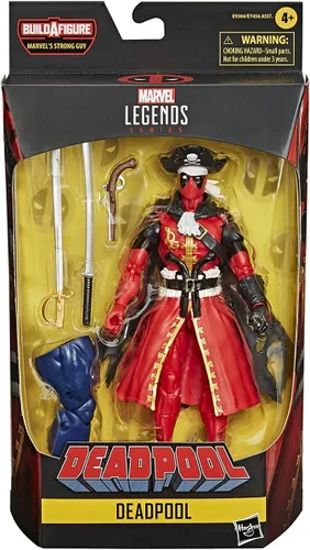 Vista 7 de Hasbro Marvel Legends Series - Figura de acción de Deadpool de 6 pulgadas (pirato), diseño prémium y 3 accesorios