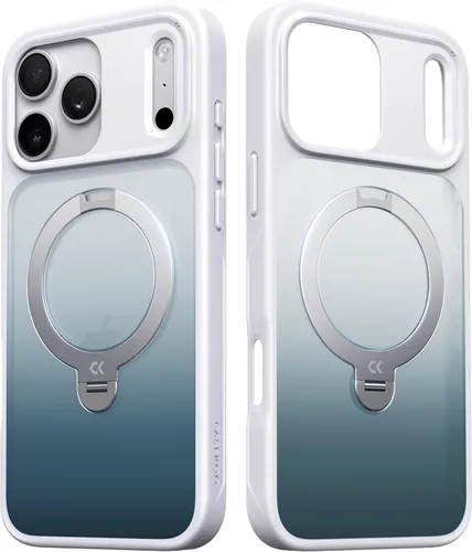 Vista 12 de CASEKOO Funda negra para iPhone 17 con soporte magnético giratorio de 360 grados