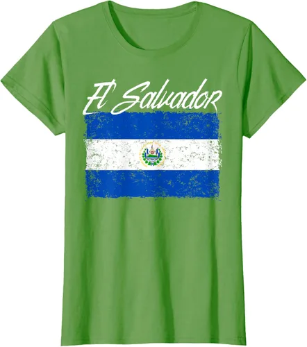Vista 4 de Camiseta Salvadoreña Bandera El Salvador