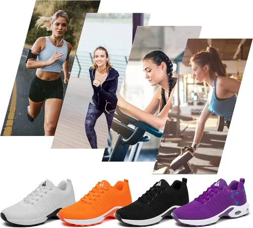Vista 7 de Mishansha - Tenis para mujer, transpirables, con amortiguación de aire, para correr y caminar