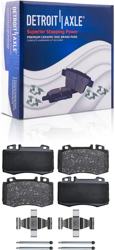 Vista 117 de Detroit Axle - Pastillas de freno traseras para Toyota Prius 2012-2015 Prius Plug-In 2017-2018 Corolla iM 2016 Sion iM 2011-2017 Lexus CT200h