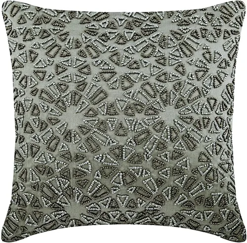 Vista 6 de The HomeCentric Funda de almohada personalizada, fundas de almohada decorativas de 12 x 12 pulgadas (11.8 x 11.8 in), color plateado, fundas de 16.