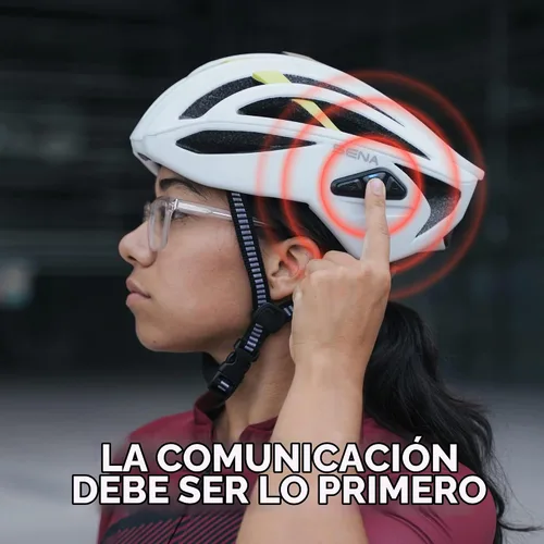 Vista 3 de Casco de Ciclismo en Carretera Sena R2 / R2 EVO / (Alexa Incorporada) solo R2X, Comunicaciones Inteligentes Bluetooth y de Intercomunicador de Malla