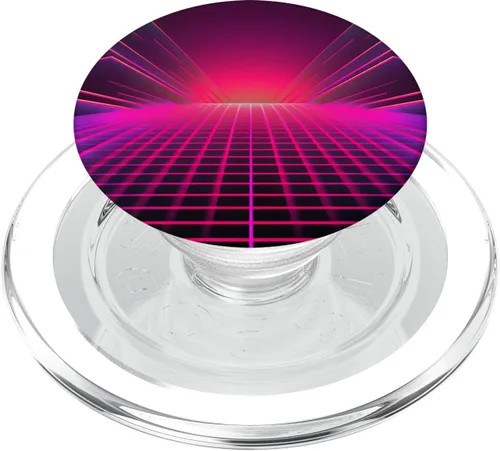 Vista 7 de Retrowave 80s Digital Vaporwave Synthwave PopSockets Standard PopGrip