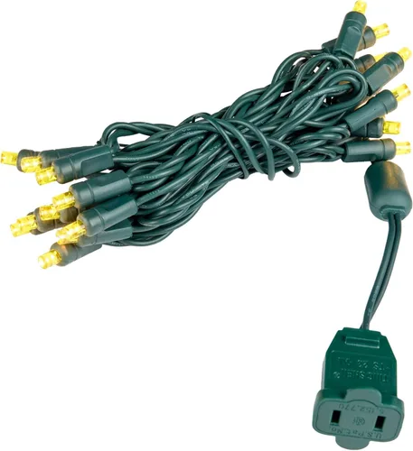 Vista 9 de Novelty Lights Cadena de Luces LED de 7 Pies con 20 LED, Verde sobre Cable Verde, Espaciado de 4", Luces de Hadas Cortas, Conectables de Extremo a