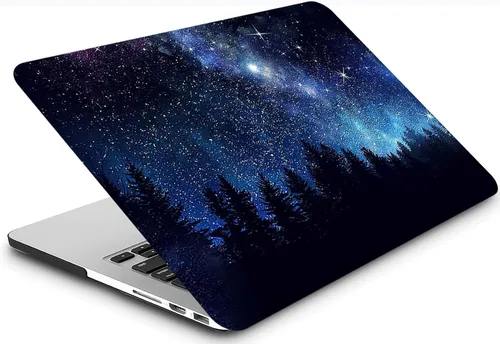 Vista 4 de Carcasa rígida Forest Night Sky compatible con MacBook Air de 13 pulgadas 2021 2020 A2337 M1/A2179 con Retina & Touch ID,AMCJJ carcasa rígida