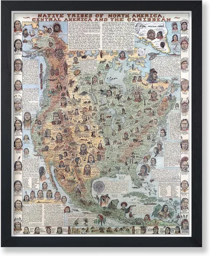 Vista 10 de Poster Master Póster retro de viaje con mapa monumental vintage de Florencia, arte italiano, gran regalo para hombres, mujeres, amantes