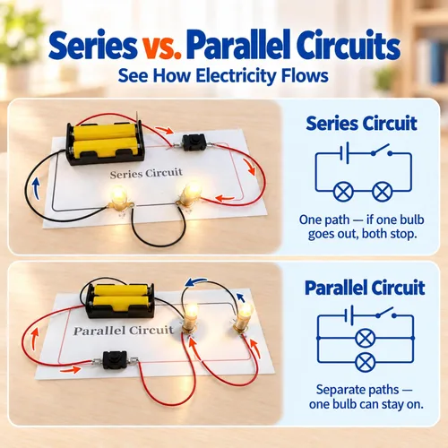 Vista 3 de Kit de circuito eléctrico STEM para niños a partir de 8 años, kit