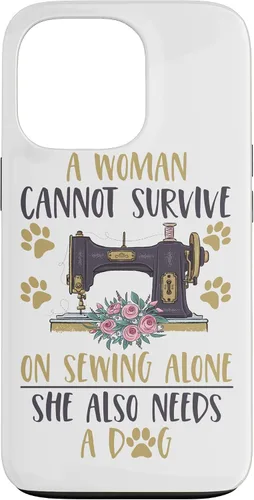 Vista 9 de Funda divertida para iPhone 11, para amantes de la máquina de coser