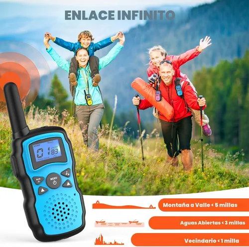 Vista 4 de Wishouse Walkie Talkies para niños recargable