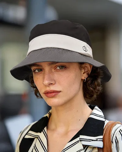 Vista 3 de Clakllie Cotton Fisherman Cap Unisex Bucket Hat Foldable Lightweight UV Protation Caps Hiking Travel Hats Outdoor Sports Cap