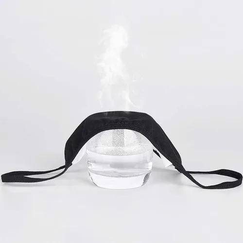 Vista 7 de Forno Paquete de 3 cubrebocas unisex, algodón negro, lavable, tela reutilizable