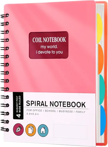 Vista 19 de Yoment Cuaderno de espiral de tapa dura de 8.5 x 11 pulgadas, 240 páginas, cuadernos grandes A4 para el trabajo, 100 GSM, cuaderno de papel