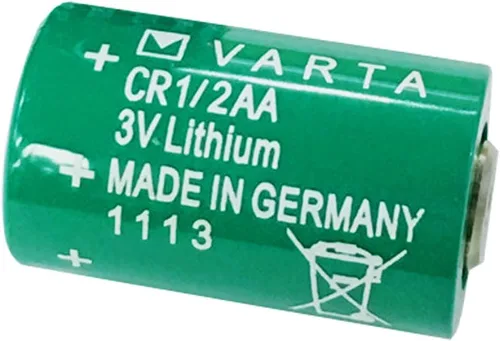 Vista 5 de Paquete de 2 baterías cilíndricas CR 1/2 AA Series de litio de 950 mAh