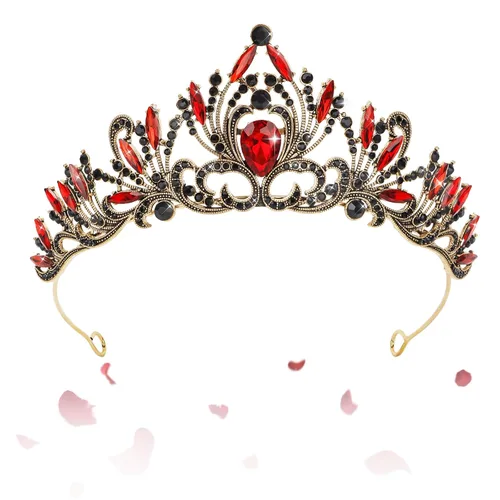Vista 17 de Coronas para mujer Tiara para niñas Corona de princesa, 1 unidad (paquete de 1), Metal