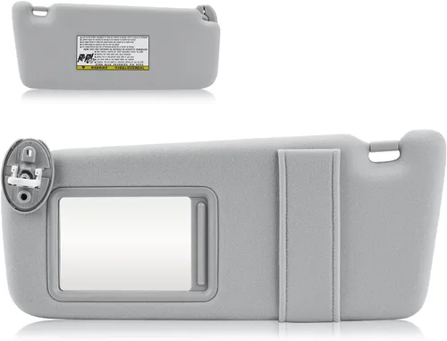 Vista 8 de Visera solar con luz para Toyota Venza 2009-2016 con techo corredizo, reemplazo de visera solar beige del lado izquierdo del conductor 74320-0T021-A1